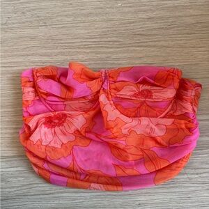 Zara crop mesh bandeau